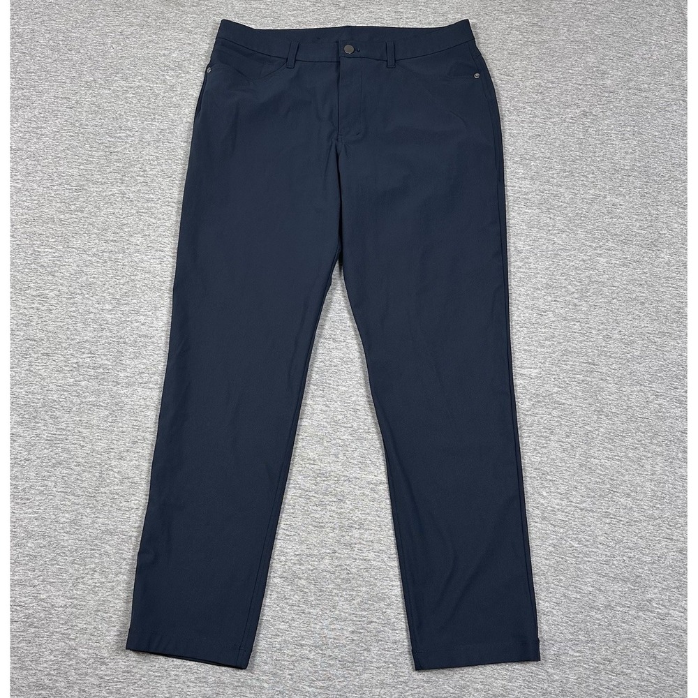 Lululemon Pants Mens 34x30 Blue ABC Classic Warpstreme Business Chino City